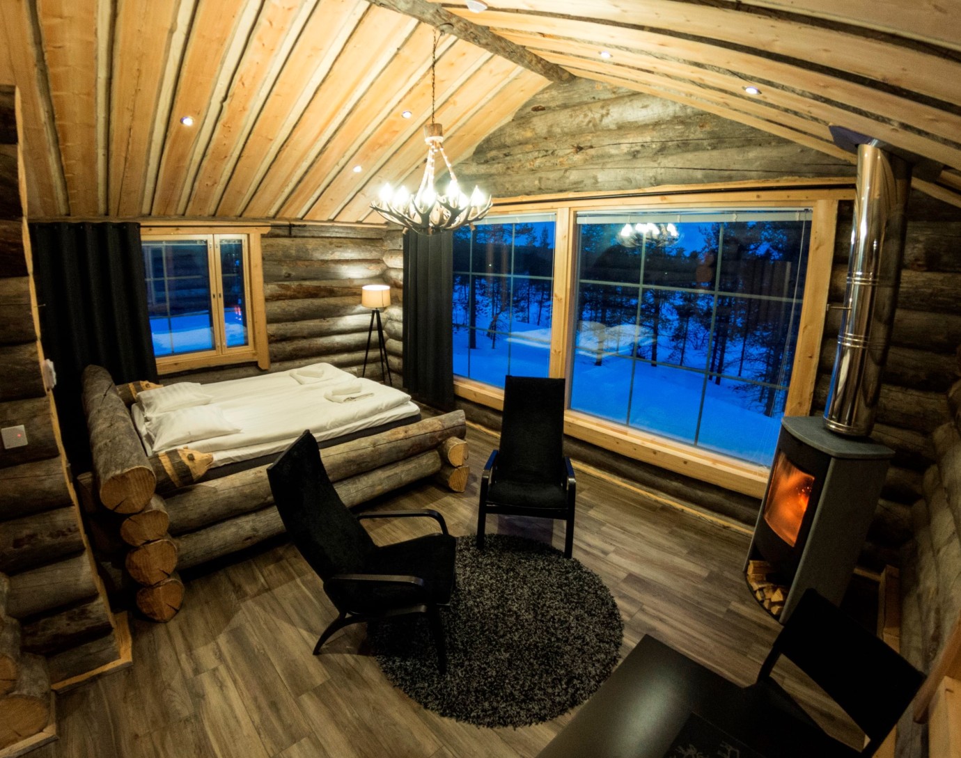 Wilderness Hotel Muotka - Panorama Log Cabin